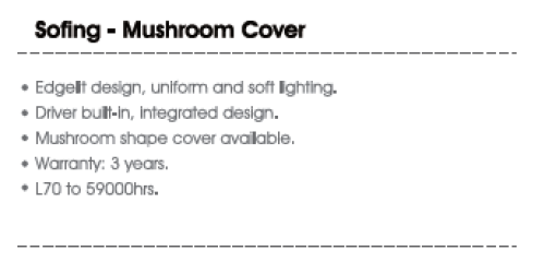 led ceiling/pendant lights sofing-mushroom cover