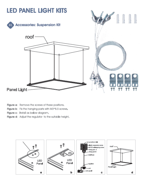 LED panel lights kits