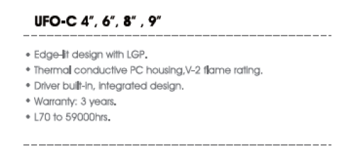 LED downlight UFO-C