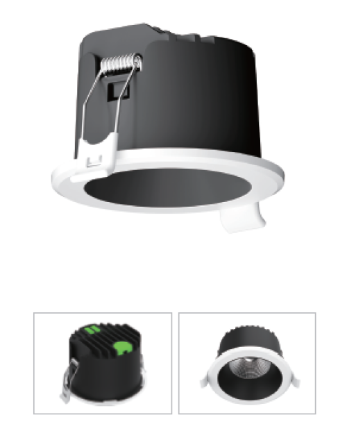 LED downlight carbonado